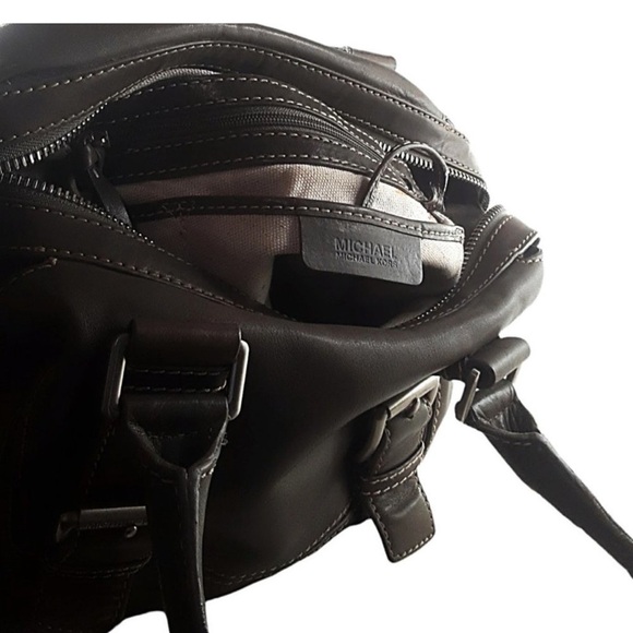 Michael Kors Hamilton Black Leather Shoulder Bag Dust Bag Included - Picture 8 of 16